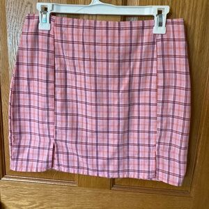 Plaid Pink Skirt